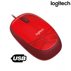 Mouse com Fio USB 1000Dpi M105 Logitech Vermelho